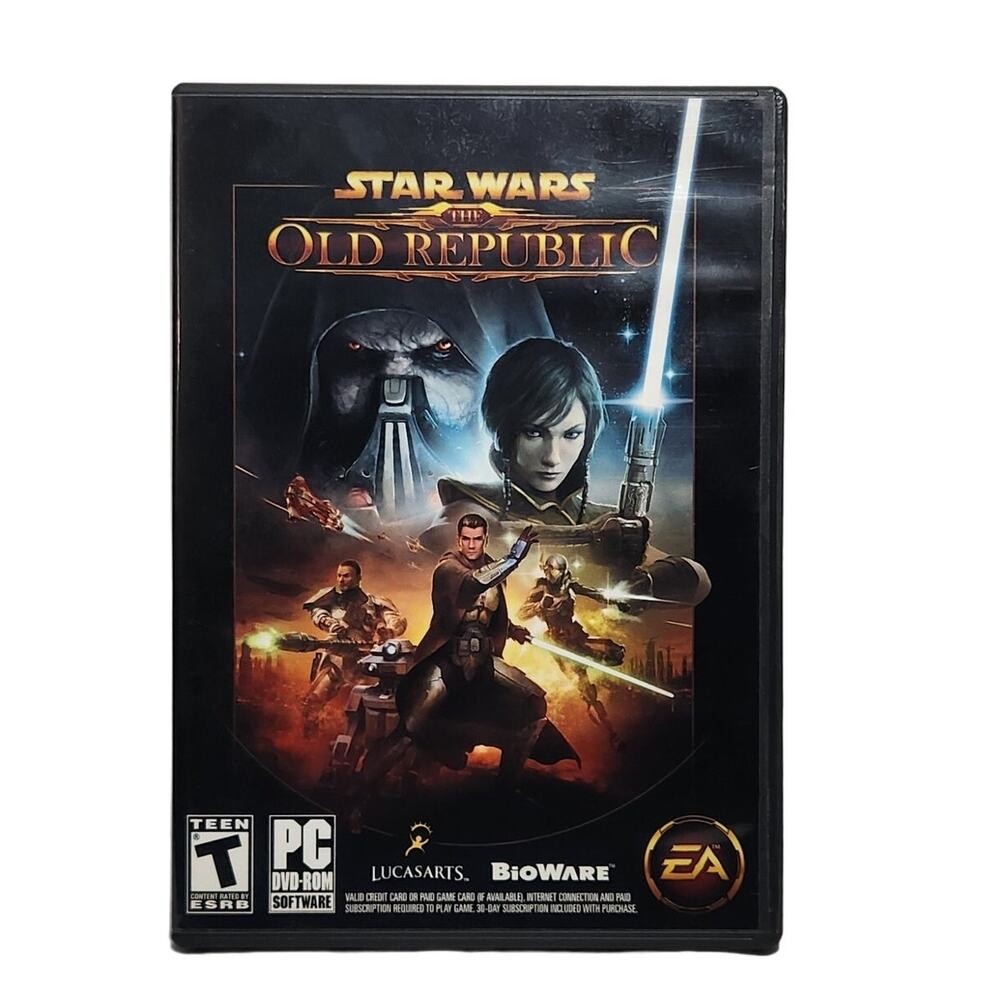 Star Wars: The Old Republic PC Game (EA, 2011) 3 Disc CIB Pre-owned